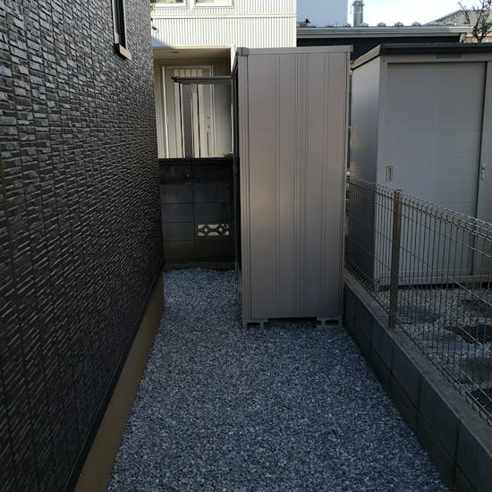 工事後　上尾市のお客様の物置・倉庫工事